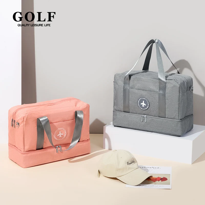 

Дорожная сумка для гольфа, ручной чемодан на одно плечо, короткая холщовая дорожная сумка, Женская вместительная сумка-мессенджер для мужчи...