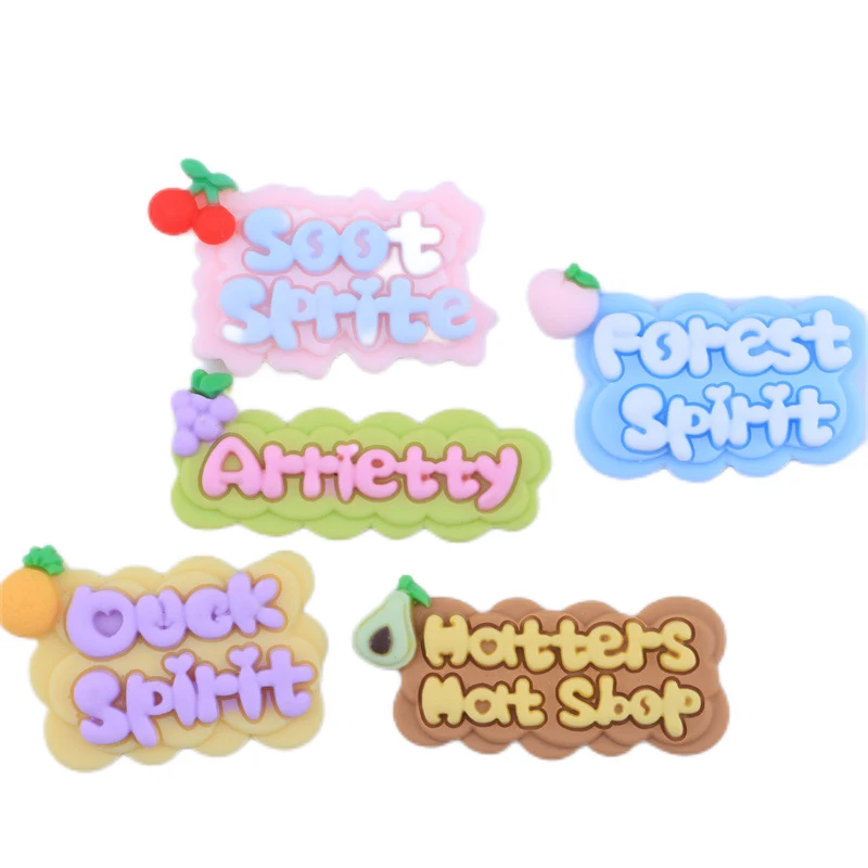 

Kawaii fruit letters DIY homemade mobile phone case hairpin head rope indoor ornaments Jewelry Accessories kids toys Gift