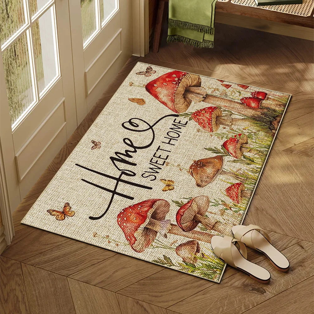 XIZI Грибной принт внутренний входной коврик для гостиной спальни ковер кухни