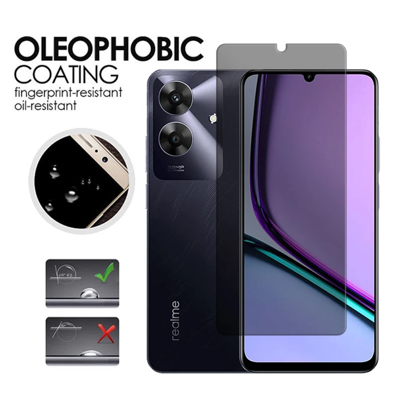 Для Realme Note 60 Стекло для Narzo N61 закаленное стекло Анти-шпион конфиденциальность 9H