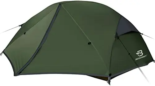 

Camping Tent for 2 and 3 Person, Lightweight Backpacking Tent Waterproof Windproof Two Doors Easy Setup Double Layer Outdoor Ten