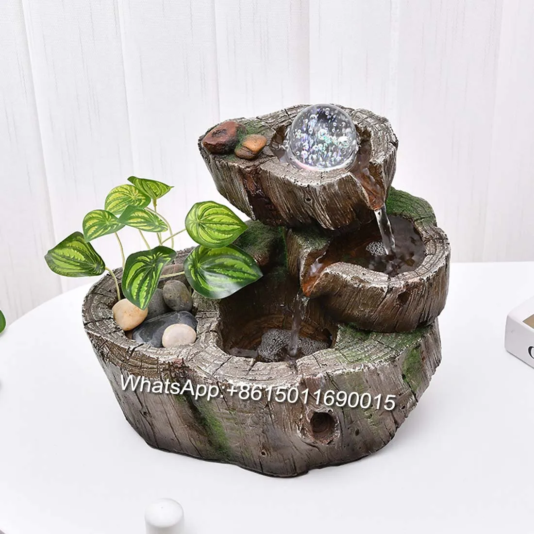 Декоративный фэн-шуй фонтан Рокери комнатный Настольный небольшой питьевой