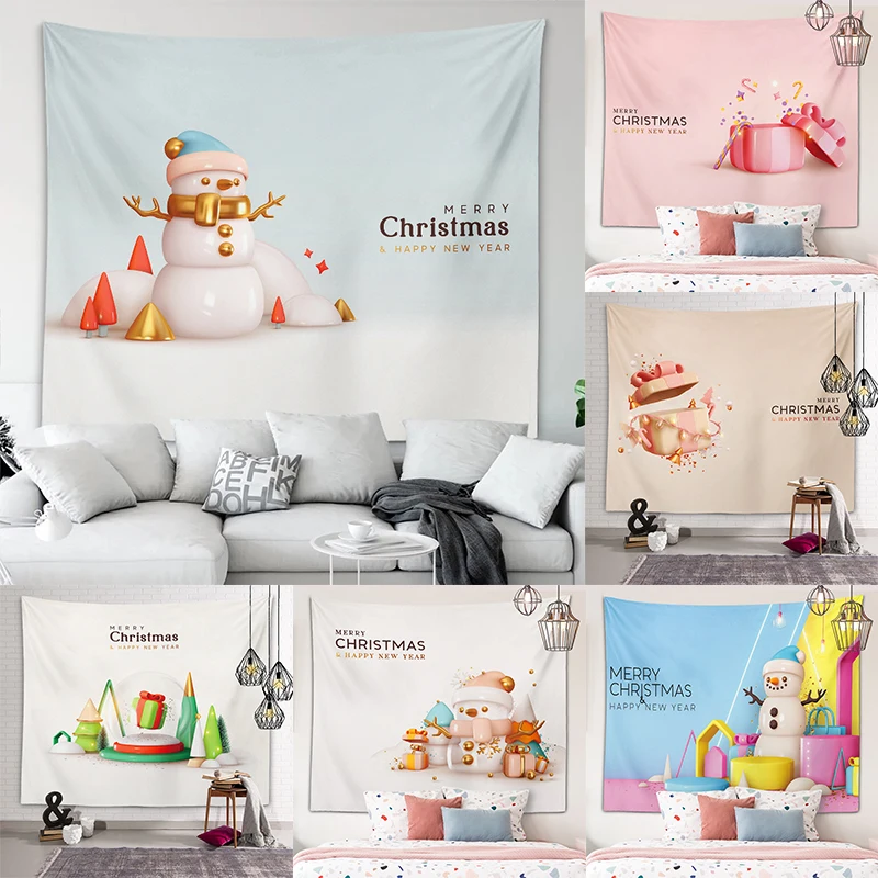 

Гобелен, Рождественская коллекция, Настенный декор, тропический пейзаж, настенный гобелен, пикник, одеяло, Подвесной Настенный Гобелен