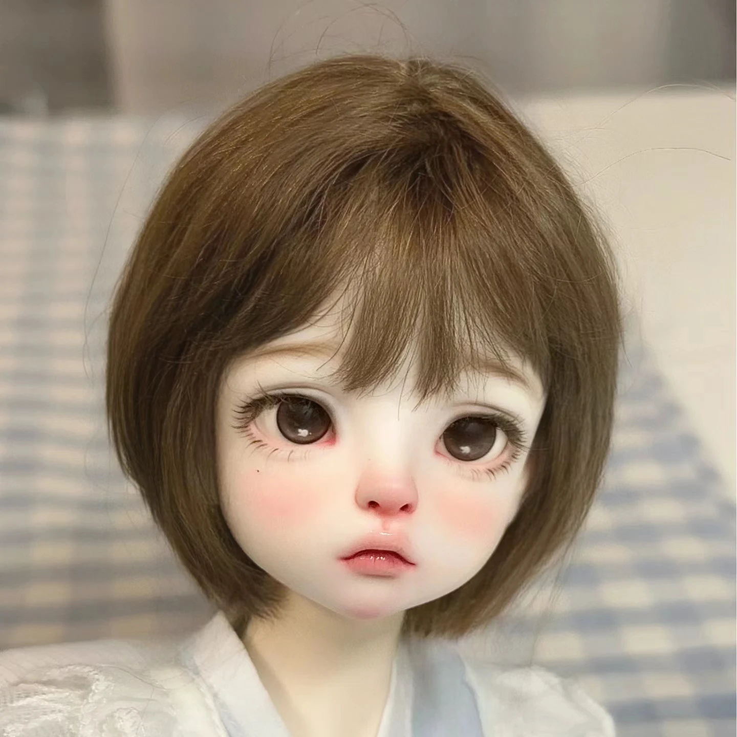 Новинка 1/4 шарнирная голова куклы без макияжа смола кукла фотоаксессуары сделай