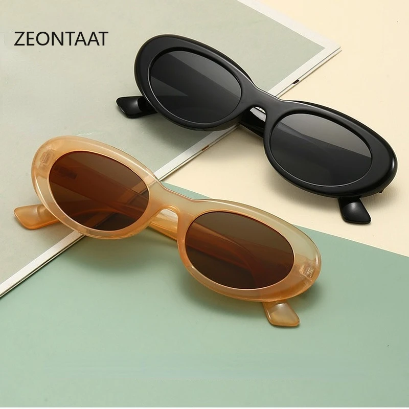 

Солнечные очки в стиле ретро UV400 для мужчин и женщин, модные роскошные солнцезащитные, Овальные, пляжные, в винтажном стиле