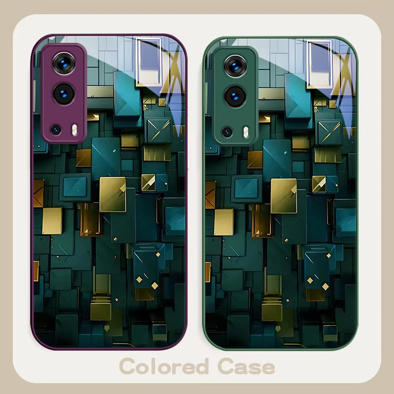 Bronze Space Far Peak For VIVO Y72 X100 Pro Y55 16 V20 29 V30 X60 Y11s Y20 X80 5G Y36 4G V23e Tempered Glass Phone Case