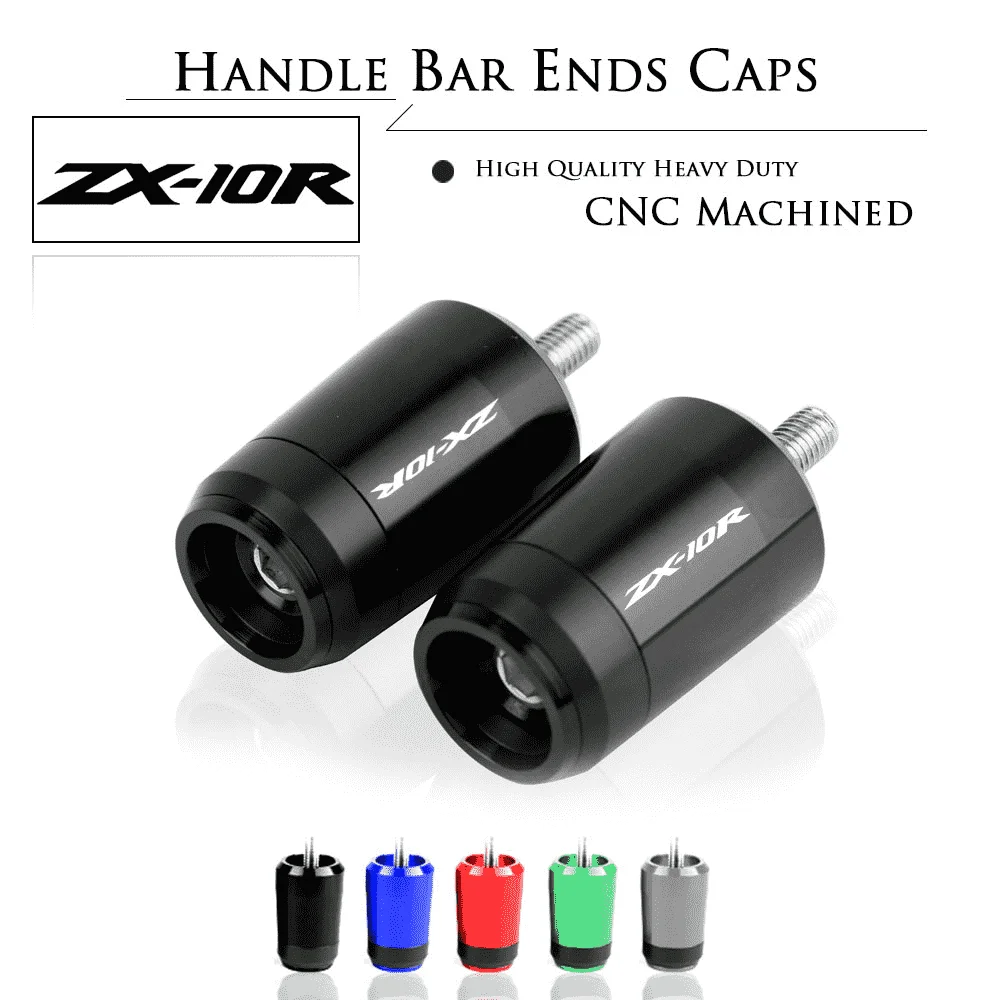 

Motorcycle Accessories 7/8'' 22MM Handlebar Grips Handle Bar Cap End Plugs FOR KAWASAKI NINJA ZX10R ZX-10R ZX 10R RR