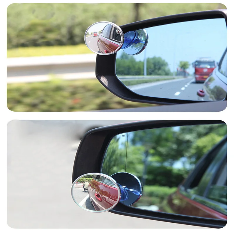 

New Car Blind Spot Mirror Anti-fog Waterproof Mirror 360 Degree Adjustable Auto Motorcycle Wide Angle Rearview Mirror
