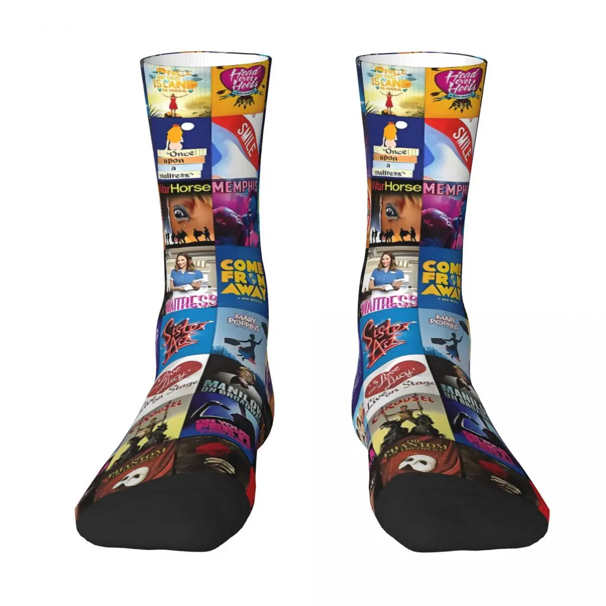 Broadway Theater Sock Socks Men Women Polyester Stockings Customizable Design