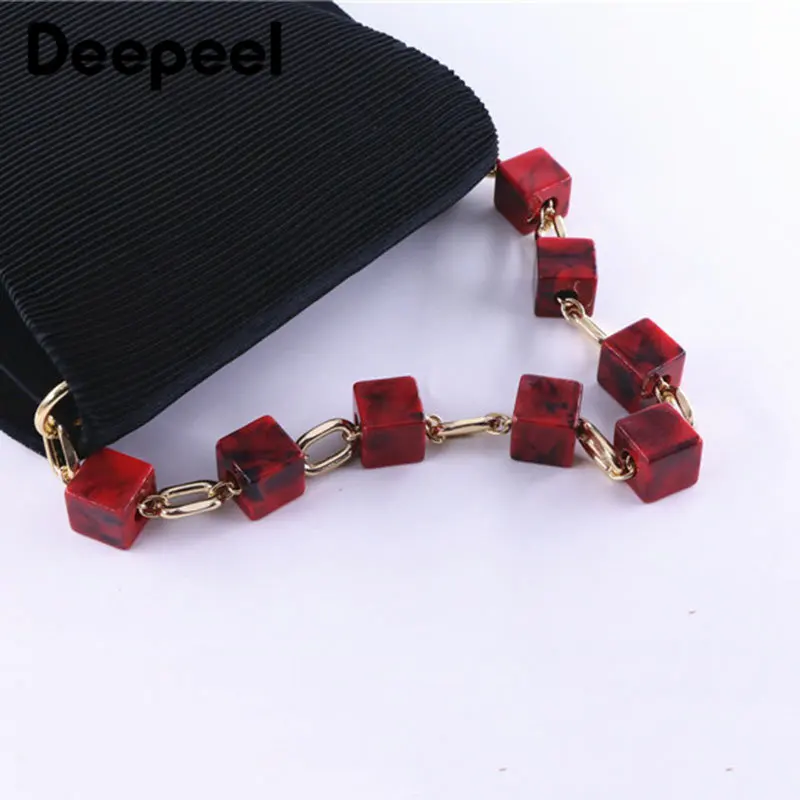 Deepeel 42cm Acrylic Bag Chain Handbags Replacement Handle Straps for Woman's DIY Single Shoulder Underarm Bags Part Accessories
