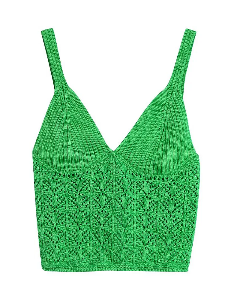 

YLJHQX 2022 New Women's Summer Knitted Cropped Top Ladies Sexy Backless Fashion Suspenders