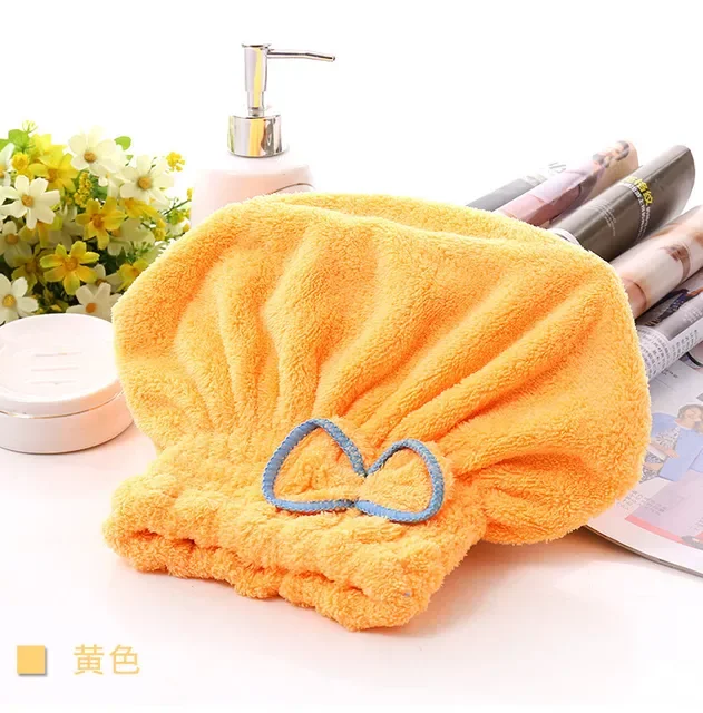 

1pcs Shower Hats Double Layer Hair Cover Polyester Cotton Bathing Cap Cartoon Bathroom Products Multicolor Waterproof