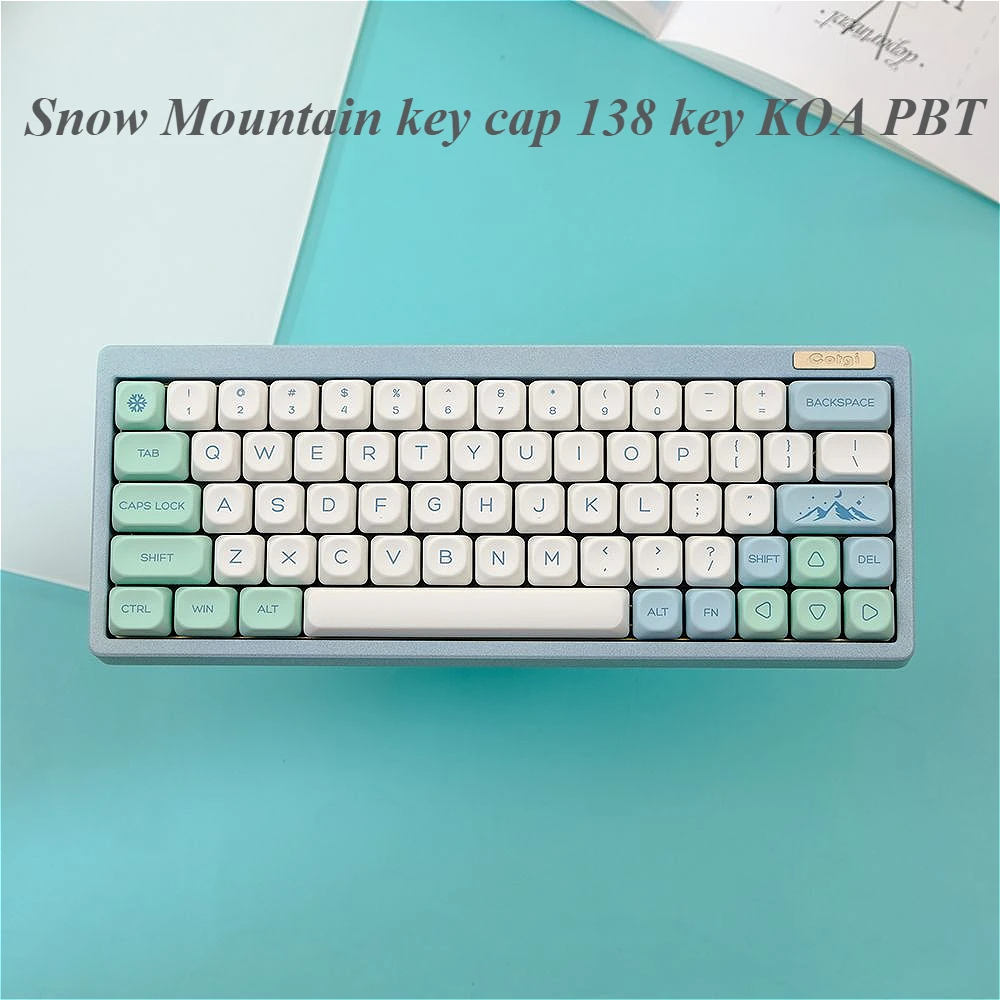 Snow Mountain Keycap 138 клавиш KOA PBT для 61/64/87/104/108 GMK67 игровая механическая клавиатура