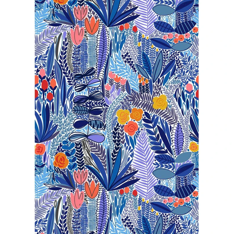 

Watercolor Flowers And Leaf Self Adhesive Wallpapers Modern Flower Wallpapers Living Room Bedroom Vinyl Stickers Home Decoration