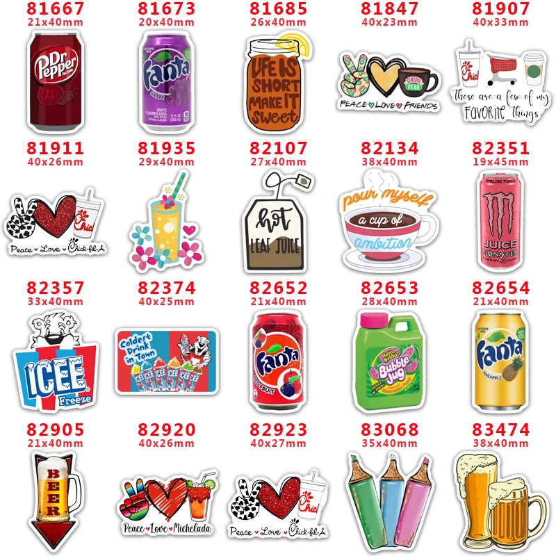 

Бесплатная доставка, товары для творчества с рисунком напитков, 10 шт. PR81667