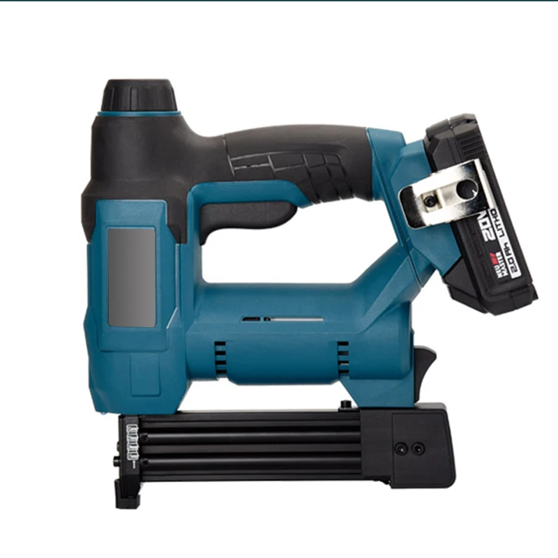 Cordless Nail Gun with 20V 2.0Ah Li-ion Battery and Charger for Upholstery Carpentry and Woodworking