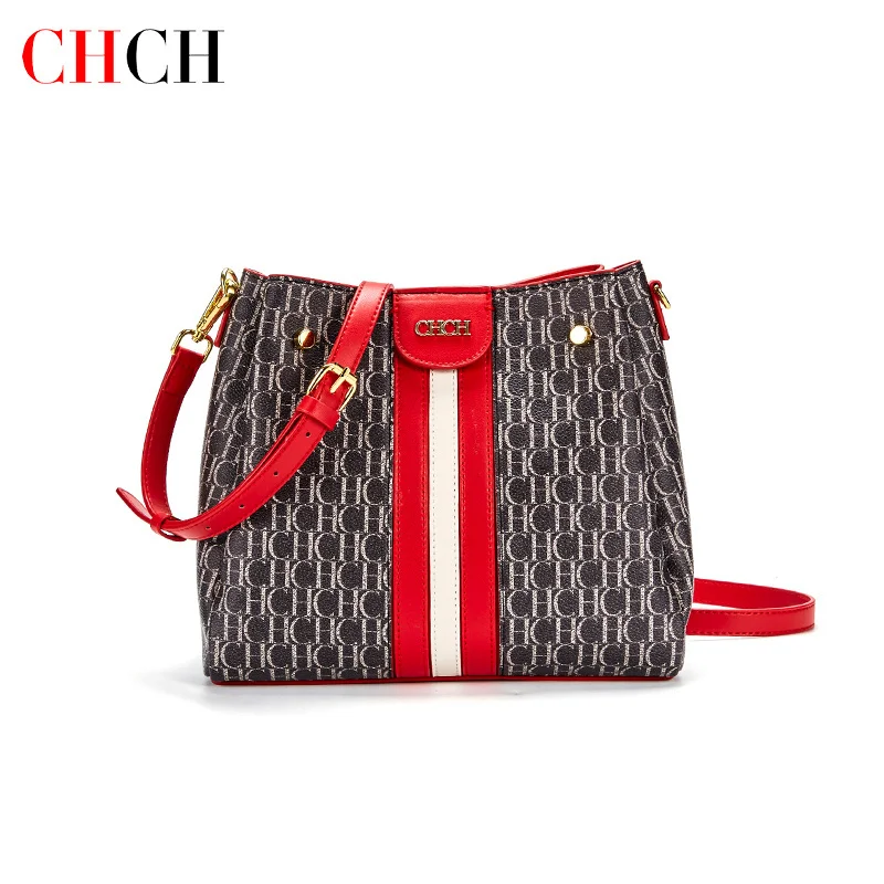 

2023 New PVC Bucket Bag ShouldBag Stitching Wild Messenger Brand Female Tote Bag Design for School and Commuting