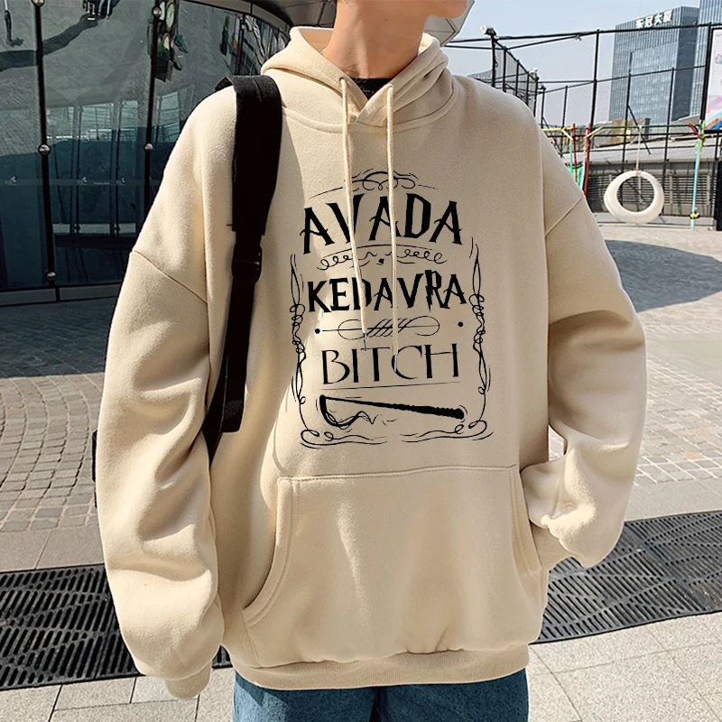 

Hot Sale Printing Men Women Hoodies Letter Avada Kedavra Clothes Harajuku Casual Pullover Vintage Movies Sweatshirt Streetwear