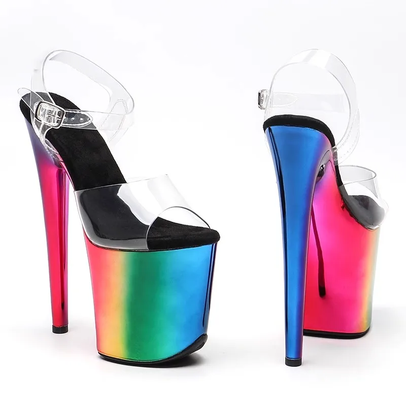 Женские новые сандалии из TPR на платформе с экзотическим верхом 20 см/8 дюймов