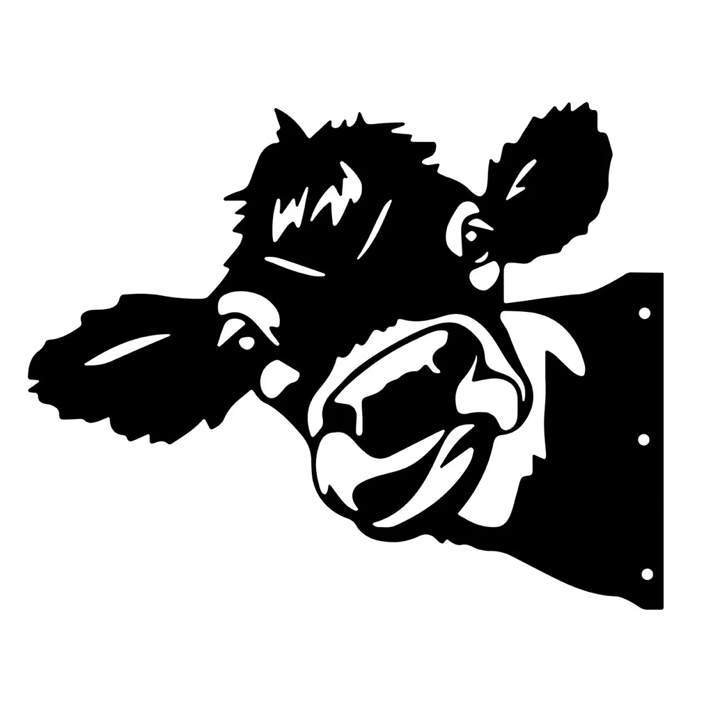 Придайте очарование фермерскому саду с этим украшением в форме коровы железная