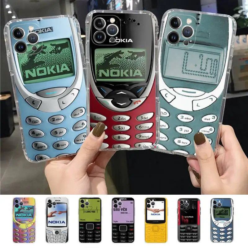 

Retro Old Nostalgia N-nokia Phone Case for iPhone 11 12 13 mini pro XS MAX 8 7 6 6S Plus X 5S SE 2020 XR case