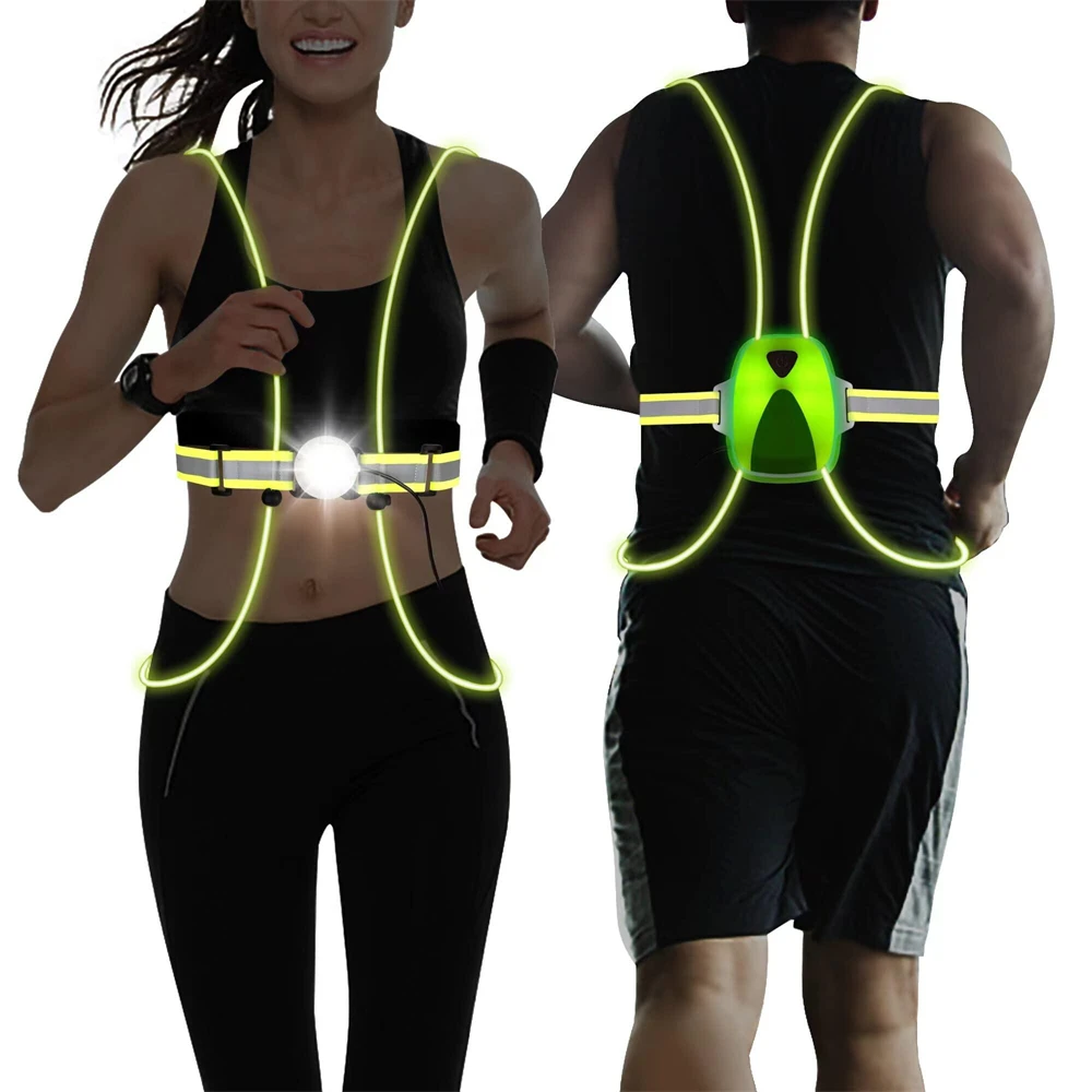 Светоотражающий Жилет для вождения со светодиодной вспышкой 360 |