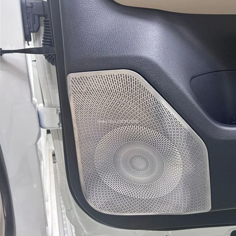 Крышка автомобильного динамика для Toyota Land Cruiser 300 LC300 2022 2023 2024 из нержавеющей стали