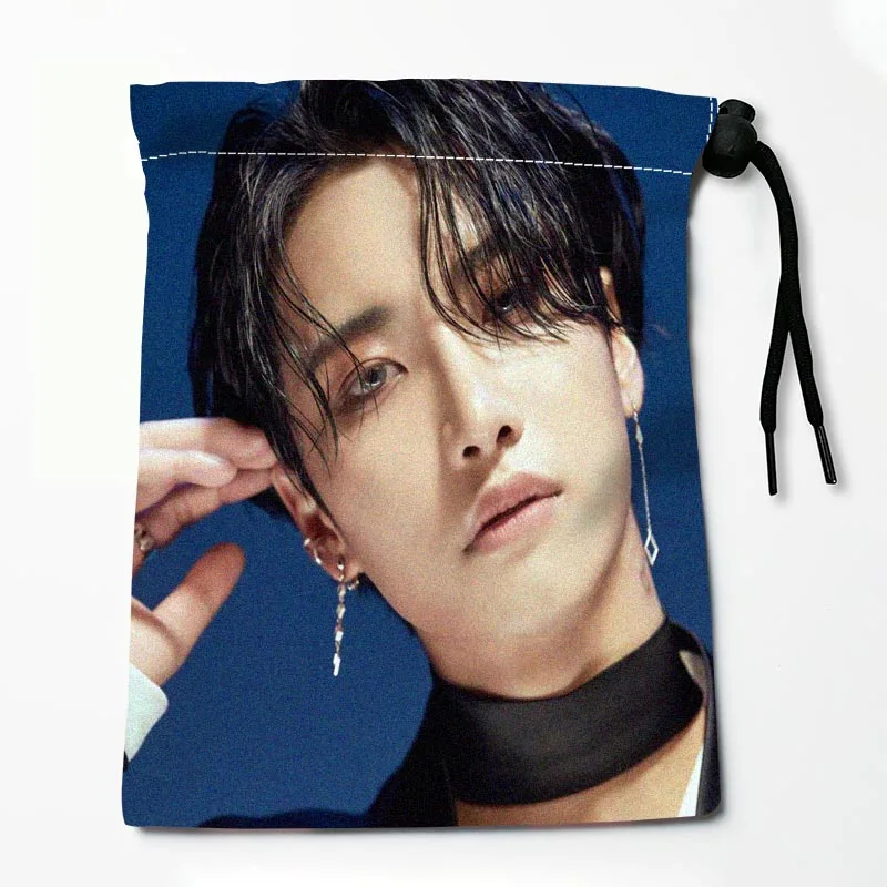 

19X24cm Ateez Seonghwa Drawstring Bags Fate Divination Board Games Mini Drawstring Bag Pouch Witchcraft Supplies Storage Bag