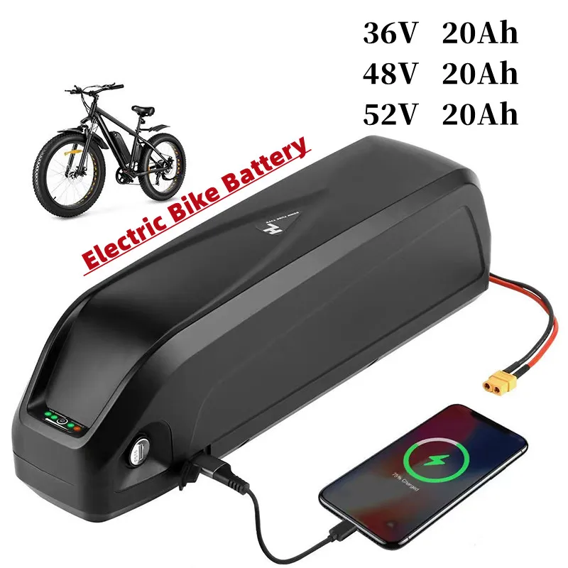

Electric Bike Battery Hailong KVCDY 21700 cellCells Pack 36V and 48V 20Ah 30Ah 52V 20Ah30Ah Powerful Bicycle Lithium Battery