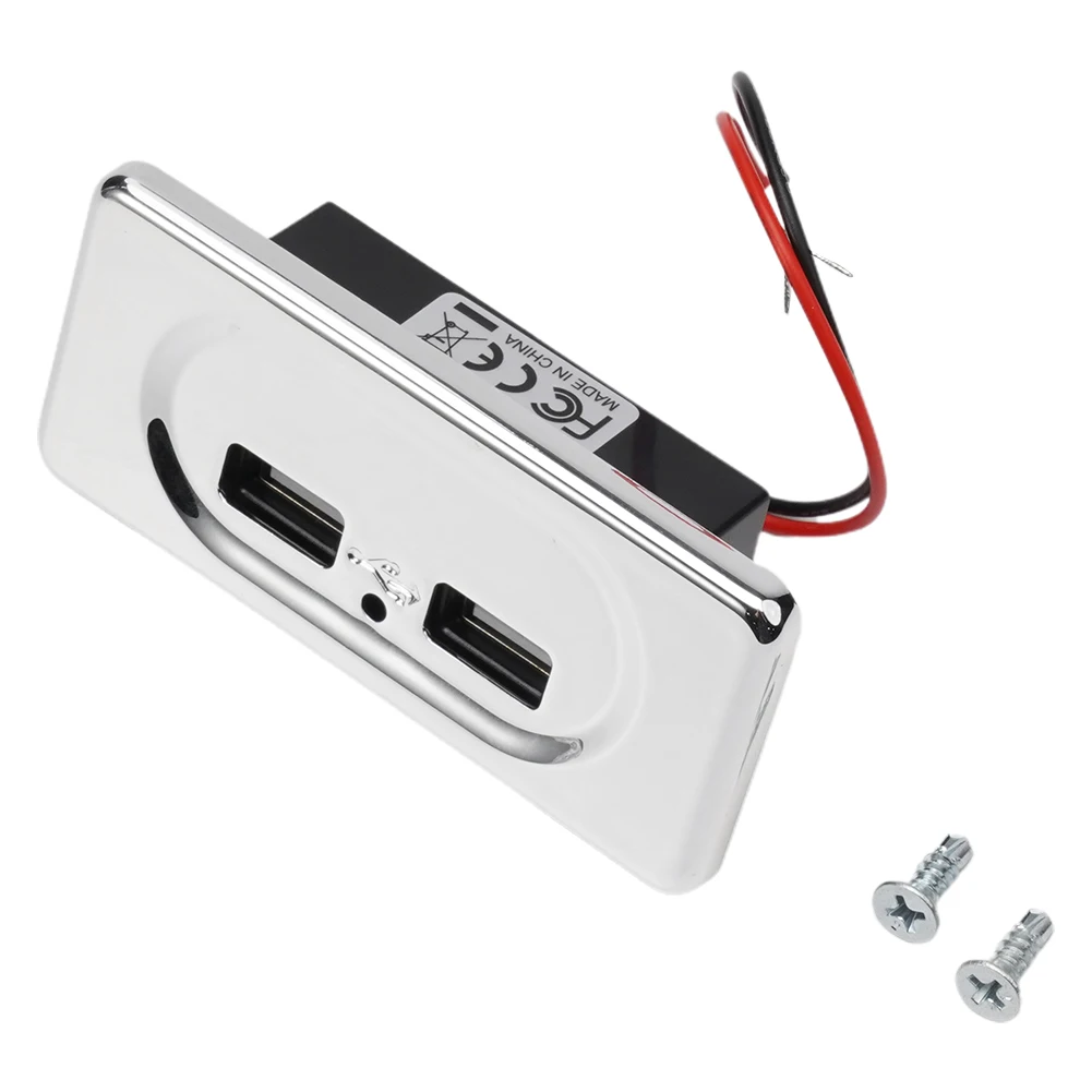 Зарядное устройство с двумя портами USB 12 В зарядное для кемпера каравана дома на