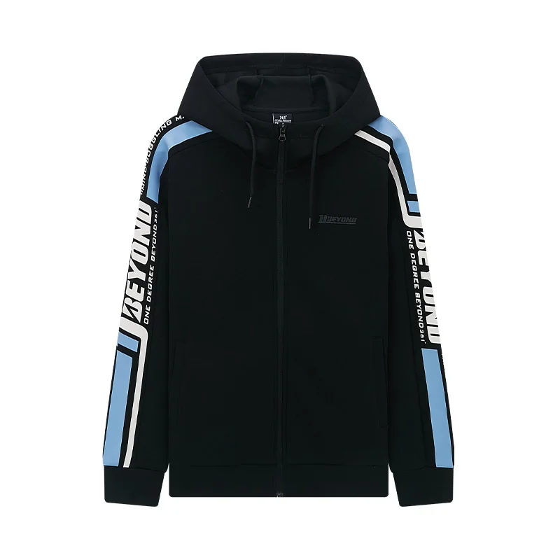 

361 sports sweater men's 2022 autumn and winter new hooded cardigan sweater long sleeve casual top