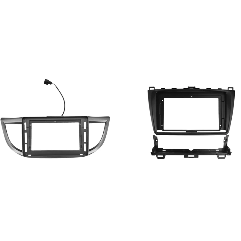 

2PCS Car Radio Fascia For HONDA 10.1 Inch Stereo DVD Player Dashboard Kit With 9 Inch Radio Fascias For Mazda