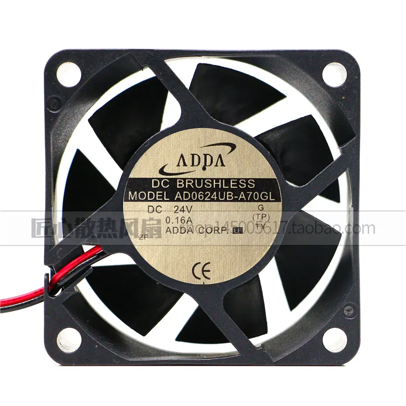 

New original AD0624UB-A70GL DC24V 0.16A 6CM 6025 2-wire inverter cooling fan