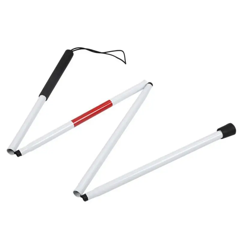 

Reflective Guide Stick Reflective Blind Stick For Walking Non-Slip Folding Cane For Blind And Visually Impaired Adults