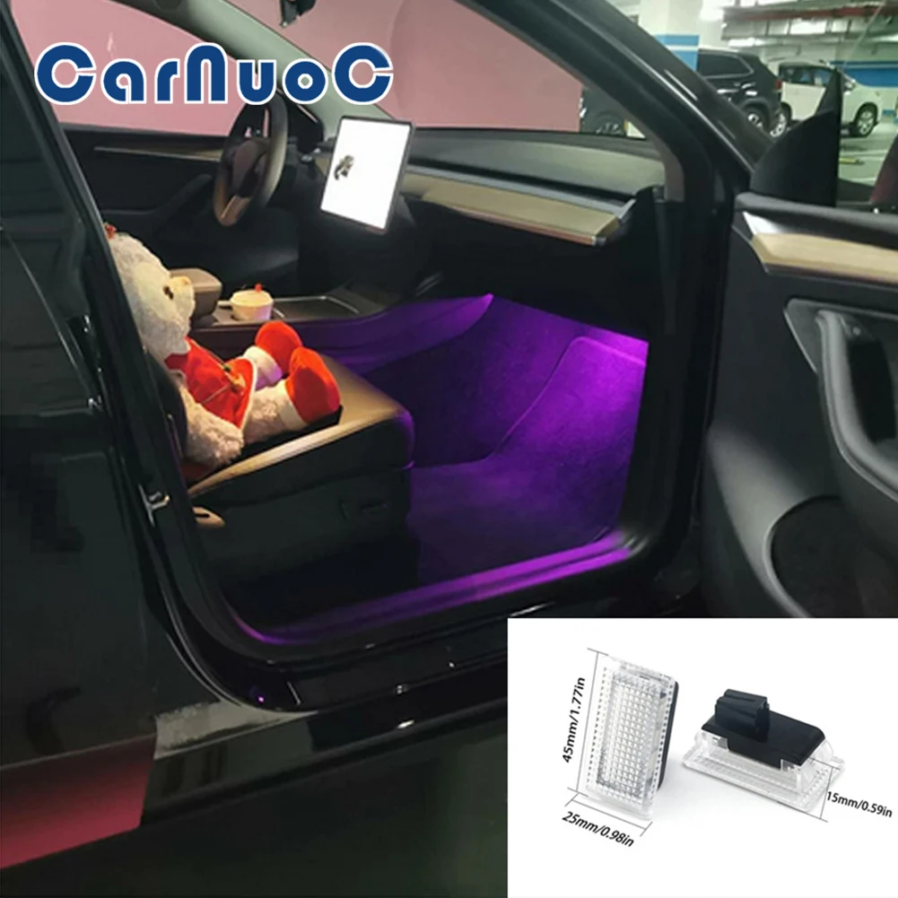 

LED Lighting Bulbs For Tesla Model 3 Y S X Ultra-bright Interior Kit Accessories Fit Trunk Frunk Door Puddle Foot-Well Tubes