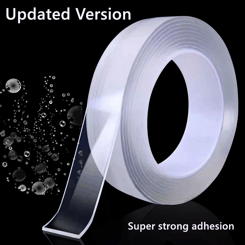 

Widening Monster Double Sided Nano Tape Reusable Waterproof Seamless Wall Sticker Self Adhesive Home Decor Transparent Tape