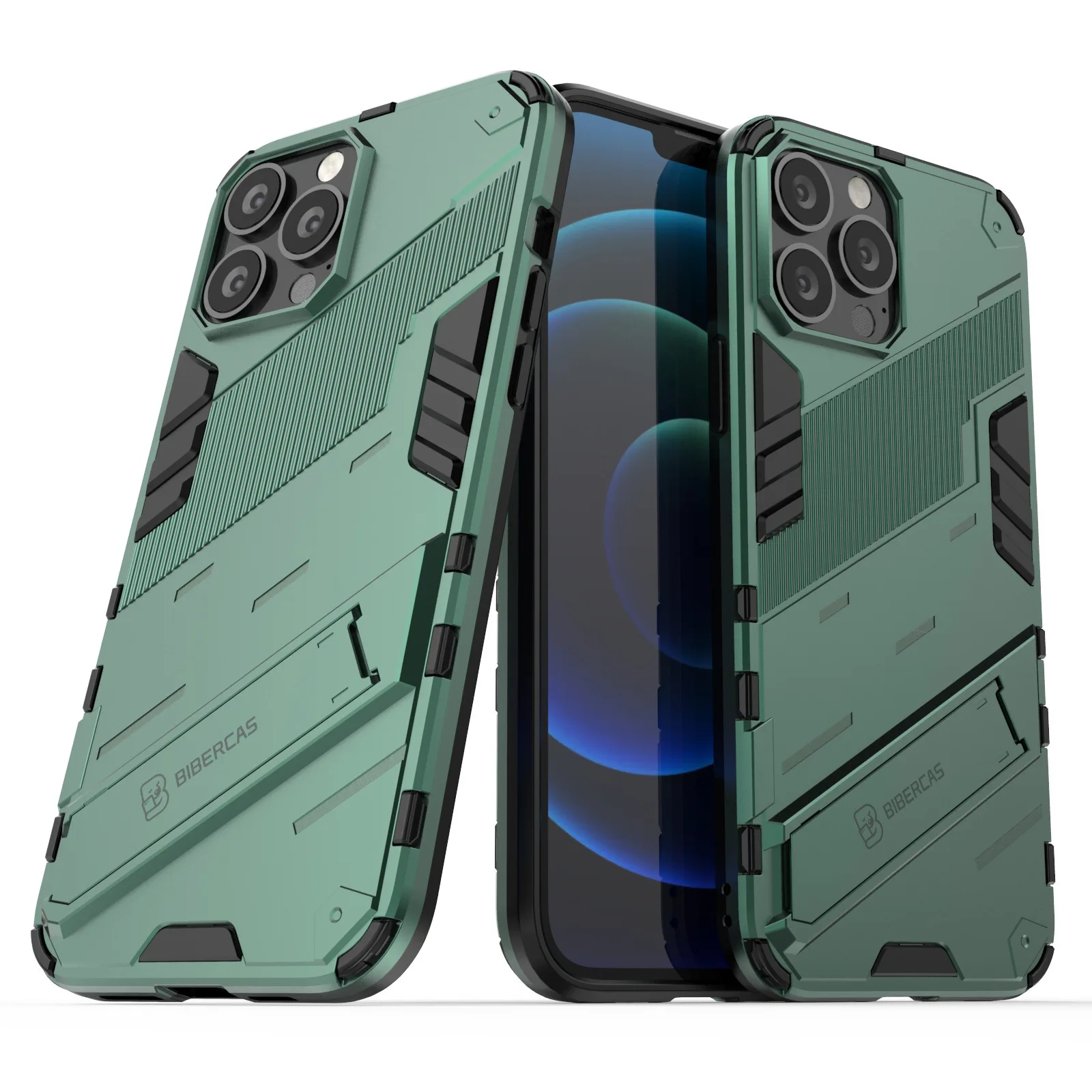 

Shockproof Full Covers with Kickstand for iPhone 14 13 12 11 Pro Max X XS XR 6 6S 7 8 Plus SE 2020 Smartphone Cases with Holder