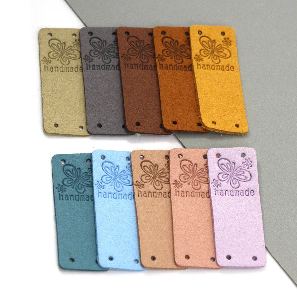 20 шт. кожаные этикетки для одежды 2 х5 см | Дом и сад