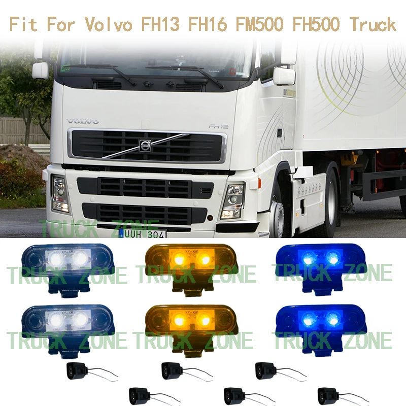 

2x для грузовика Volvo, верхняя фара для грузовика volvo FH13 FH16 FM, верхняя фара для грузовика volvo, боковые маркеры для грузовика OEM 82116545 21087346 842208821