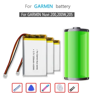 361-00019-11 1250mAh Battery For GARMIN Nuvi 200, 200W, 205, 205T, 205W, 205WT, 250, 252W, 255, 255T, 255W, 255WT, 260, 260WT, 265WT, 270 GPS