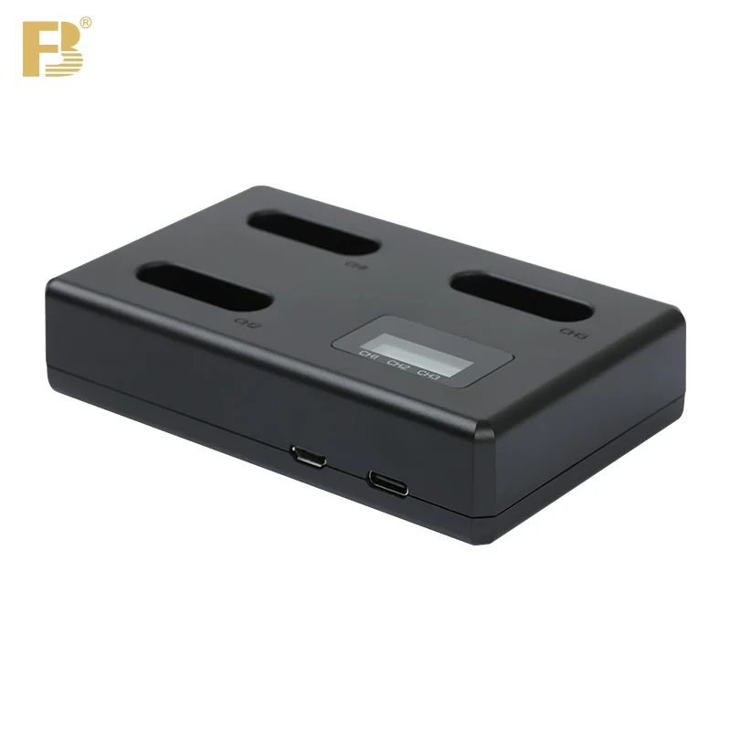 Зарядное устройство FB NP-BX1 с 3 слотами и двумя USB-портами для Sony ZV1 RX100 RX1R WX350 HX50 M7 M6 M5