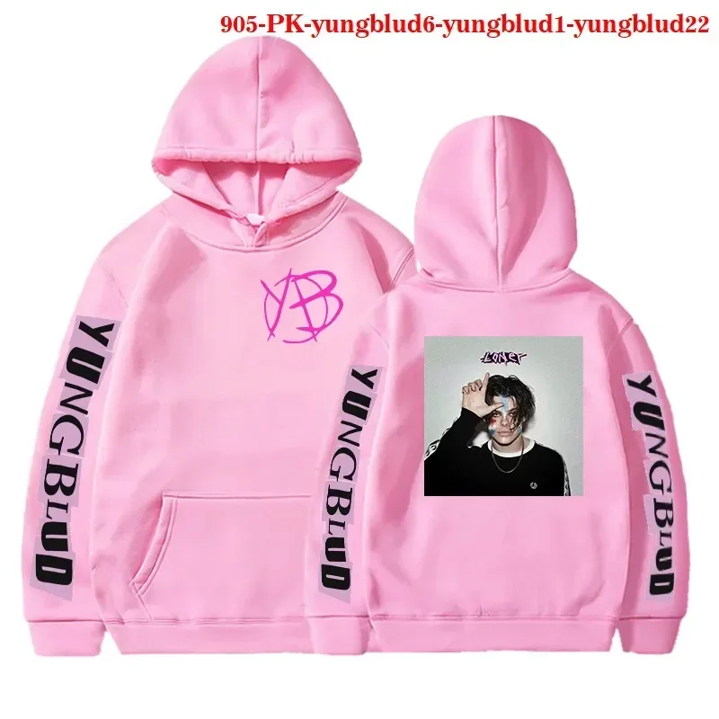 Мужская толстовка с принтом рэпера Yungblud унисекс капюшоном уличная одежда в стиле