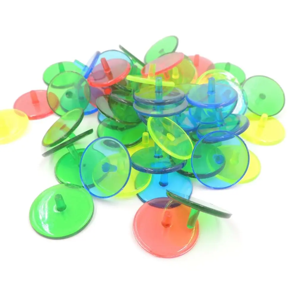 

50pcs Assorted Color Plastic Golf Ball Makers Diameter 24 Mm 0.95 Inch Unified Universal Markers Tools Golf Lover Gift