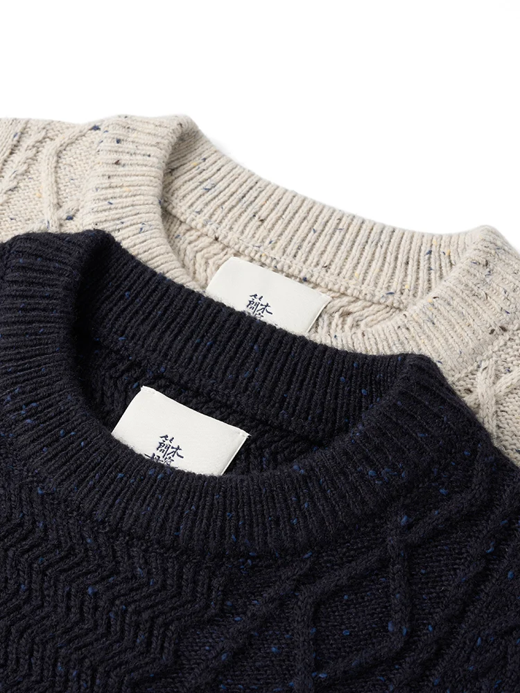 SIMWOOD High Standard 2024 осень-зима новый свитер стандартной посадки 5 калибров вязаный