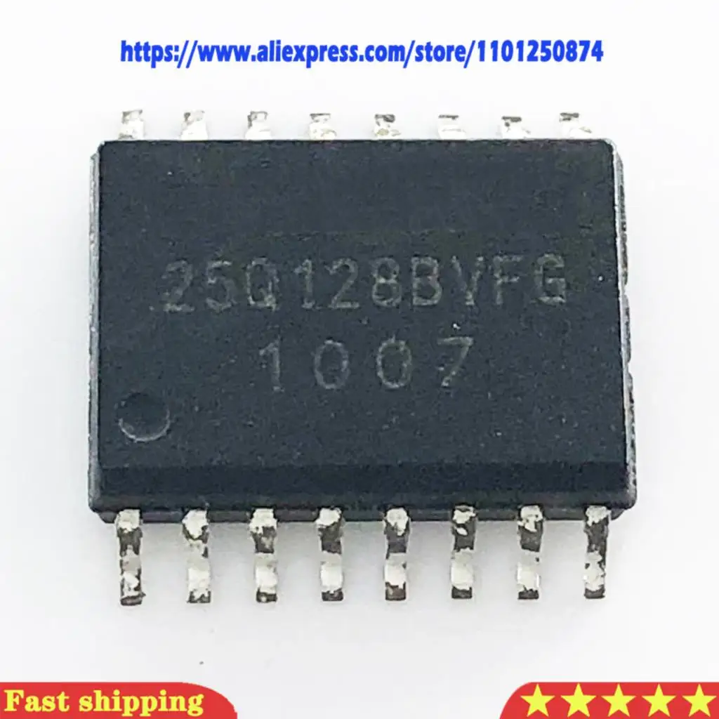 5 шт./лот W25Q128BVFG 25Q128BVFG 25Q128 128M X 1 SPI серийный EEPROM SOP16 в наличии на складе