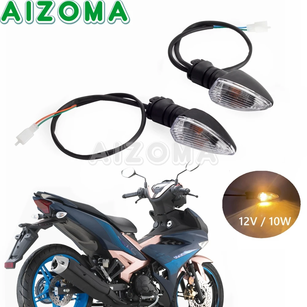 

Motorcycle 12V 10W Rear Blinke Lights LED Indicator Lamp Clear Lens Tur Signal Lamp For Yamaha NVX155 Aerox155 Aerox125 2015-19