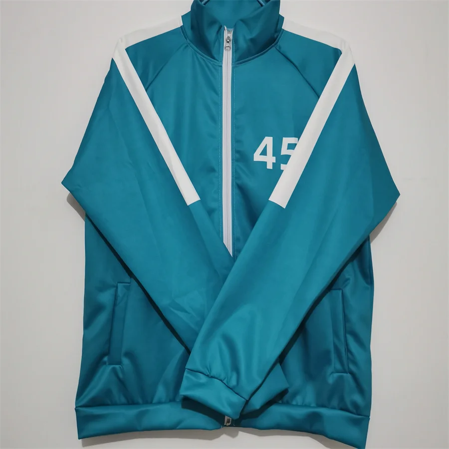 

South Korean Jacket Tracksuit For Men Sportswear Number 456 National Tide Autumn Sweater Round Six Cosplay
