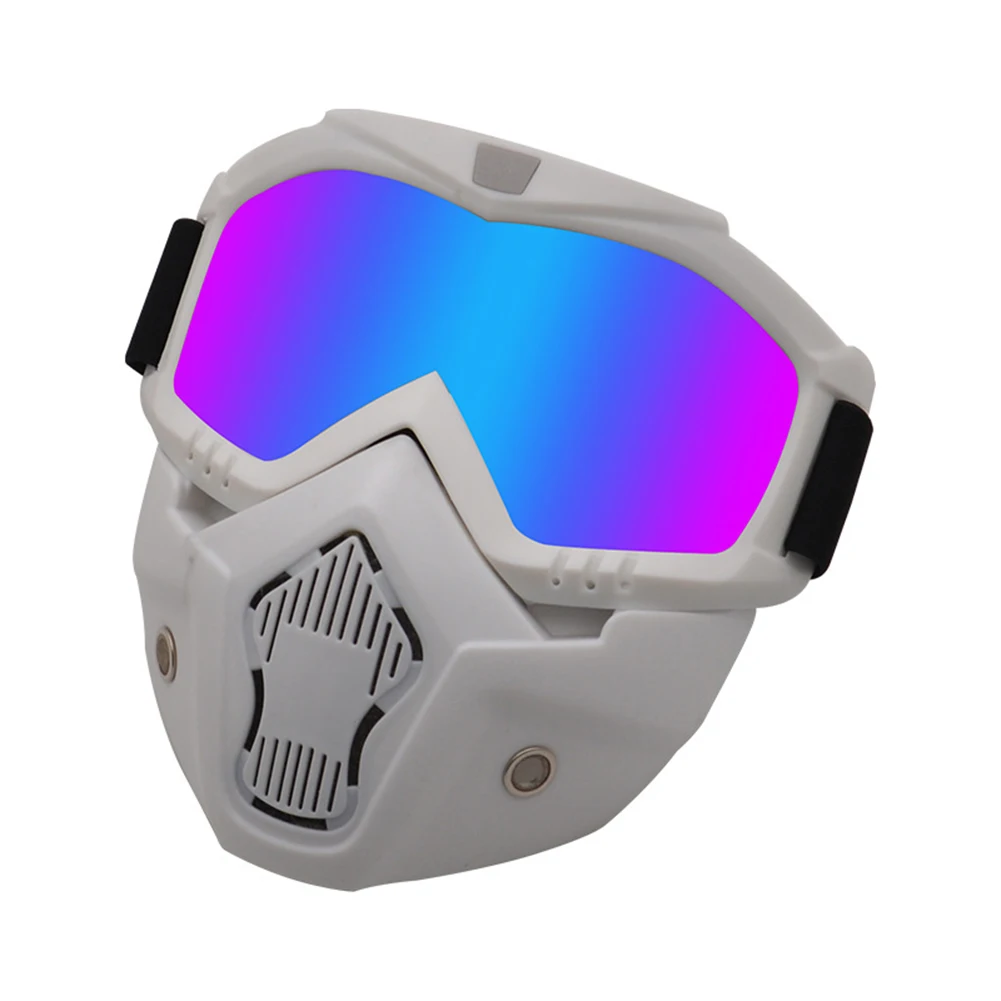

Bike Motorcycle Goggles With Mask Moto Separated Windproof Glasses ATV Ski Off Road Helmet Motocross Cycling Racing Goggles