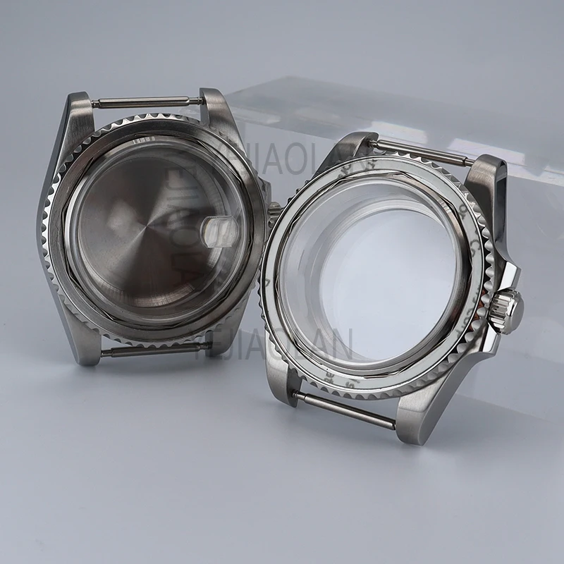 40mm Watch Cases Submariner Parts 316L Stainless Steel Sapphire Crystal Glass For Seiko nh34 nh35 nh36 nh38 Movement 28.5mm Dial