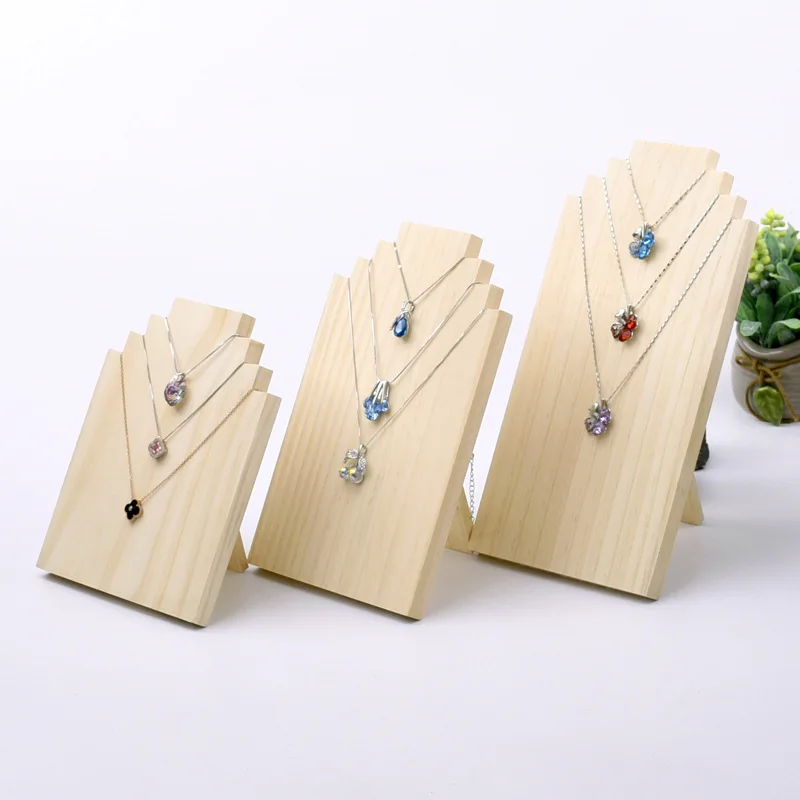 Wooden Necklace Holder Jewelry Display Bust Stand Wood Jewelry Necklace Stands Necklace Organizer Wood Jewelry Holder Display